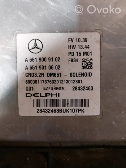 Mercedes-Benz E W212 Centralina/modulo del motore A6519009102