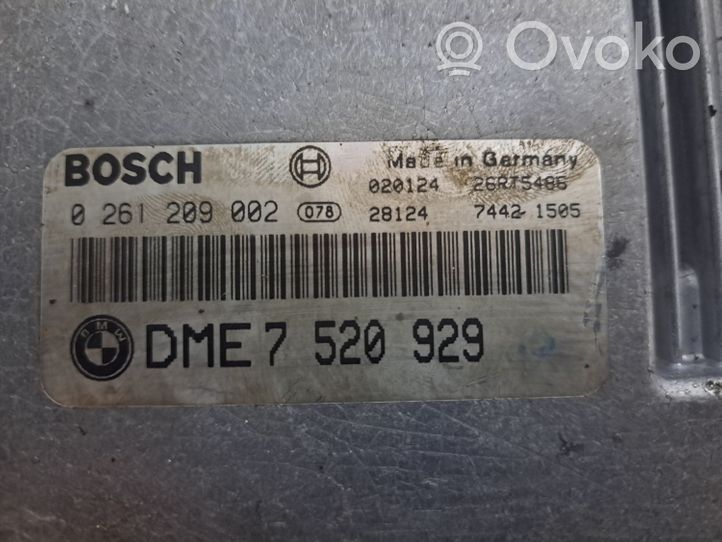 BMW 7 E65 E66 Motorsteuergerät/-modul 0261209002
