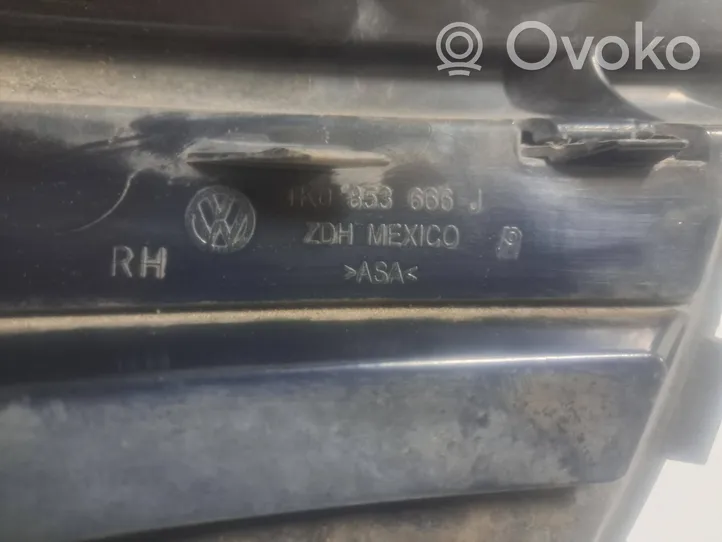 Volkswagen Jetta V Etupuskurin alempi jäähdytinsäleikkö 1K0853666J