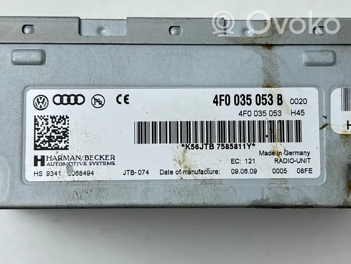 Audi Q7 4L Блок управления навигации (GPS) 4F0035053B