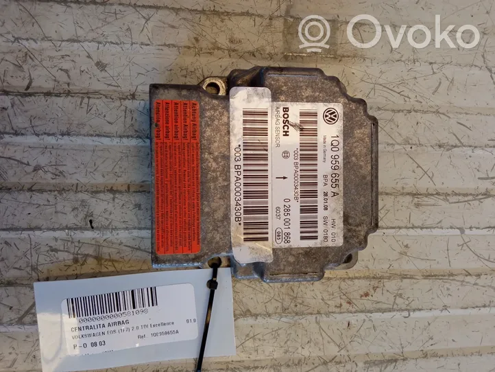 Volkswagen Eos Sterownik / Moduł Airbag 1Q0959655A