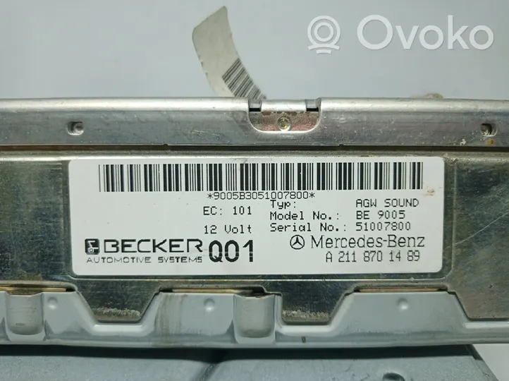 Mercedes-Benz CLS C219 Sound amplifier A2118701489