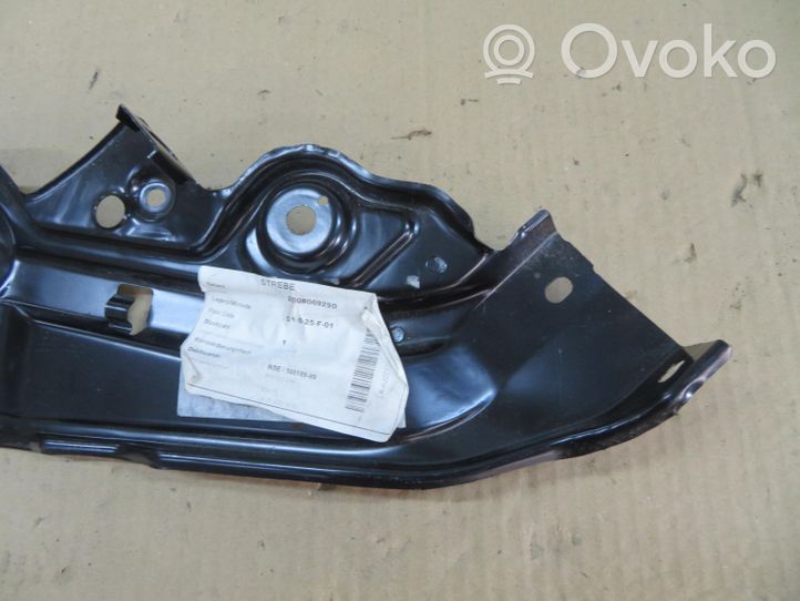 Volkswagen Polo VI AW Plaque avant support serrure de capot 