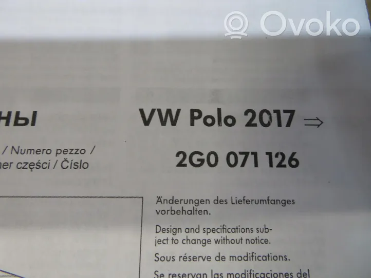 Volkswagen Polo VI AW Relingi dachowe 