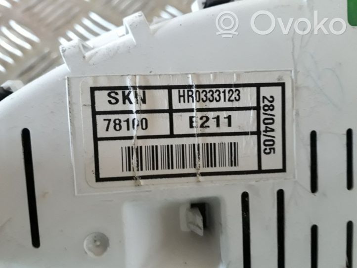 Honda CR-V Compteur de vitesse tableau de bord HR0333123