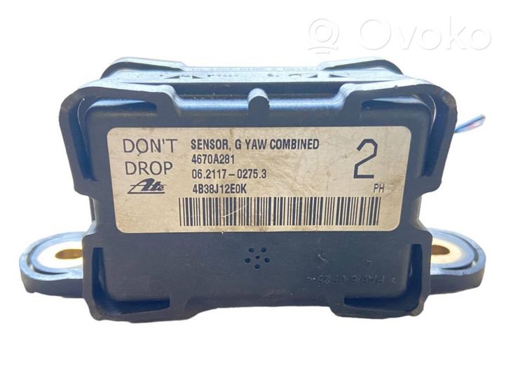 Mitsubishi Lancer X Sensore di imbardata accelerazione ESP 06211702753