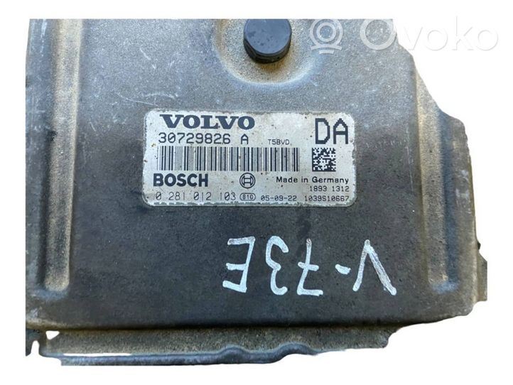 Volvo V70 Sterownik / Moduł ECU 30729826A