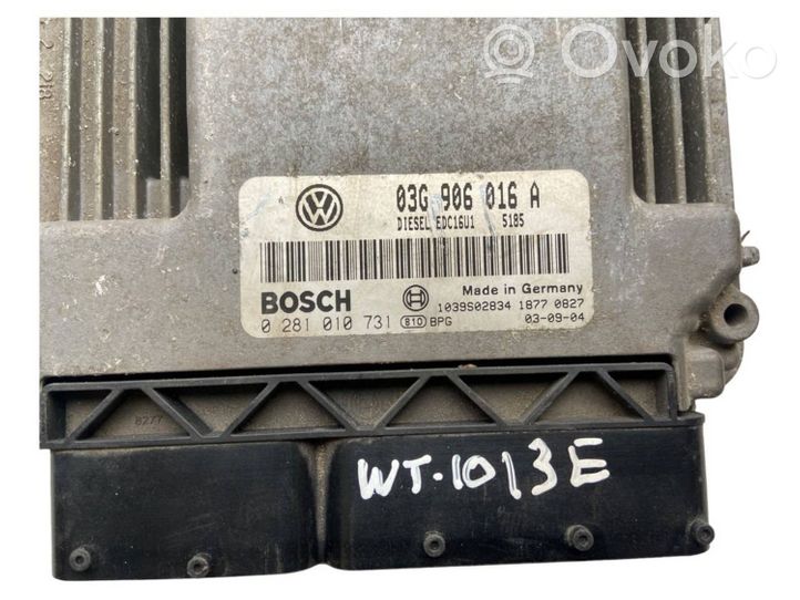 Volkswagen Touran I Variklio valdymo blokas 03G906016A