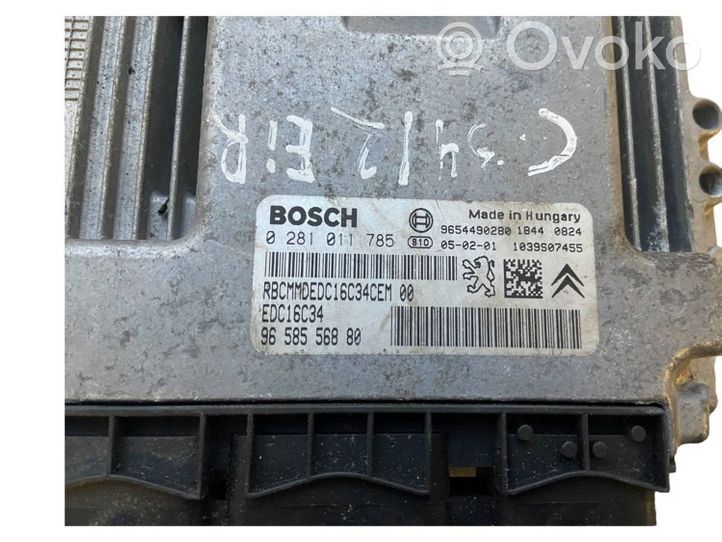 Citroen C3 Calculateur moteur ECU 9658556880