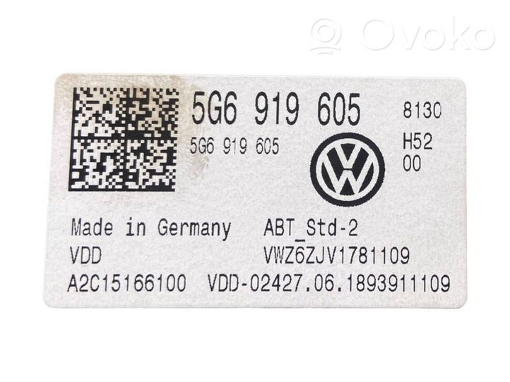 Volkswagen Golf VII Monitor / wyświetlacz / ekran 5G6919605