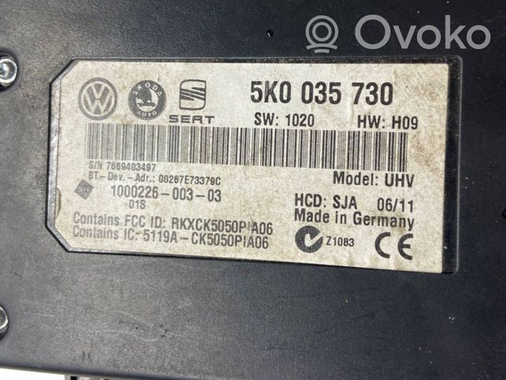 Skoda Octavia Mk2 (1Z) Centralina/modulo telefono 5K0035730