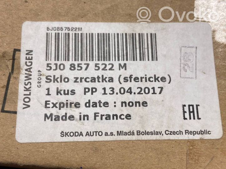 Skoda Fabia Mk2 (5J) Elektryczne lusterko boczne drzwi przednich 5J0857522M