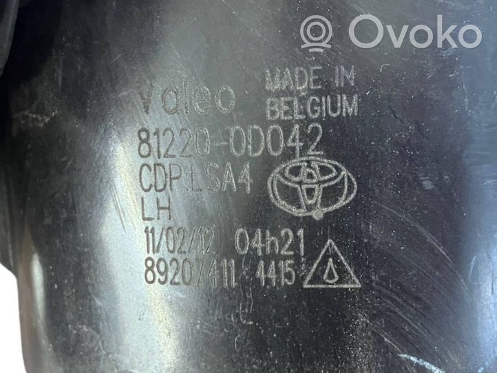 Toyota Yaris Światło przeciwmgłowe przednie 812200D042