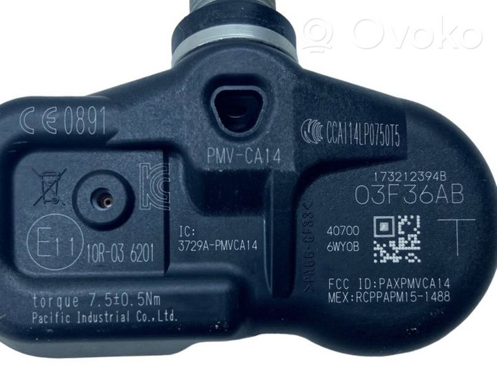 Nissan Qashqai Sensore di pressione dello pneumatico 407006WY0B
