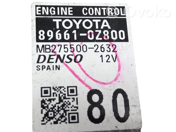 Toyota Auris E180 Centralina/modulo del motore 896610Z800