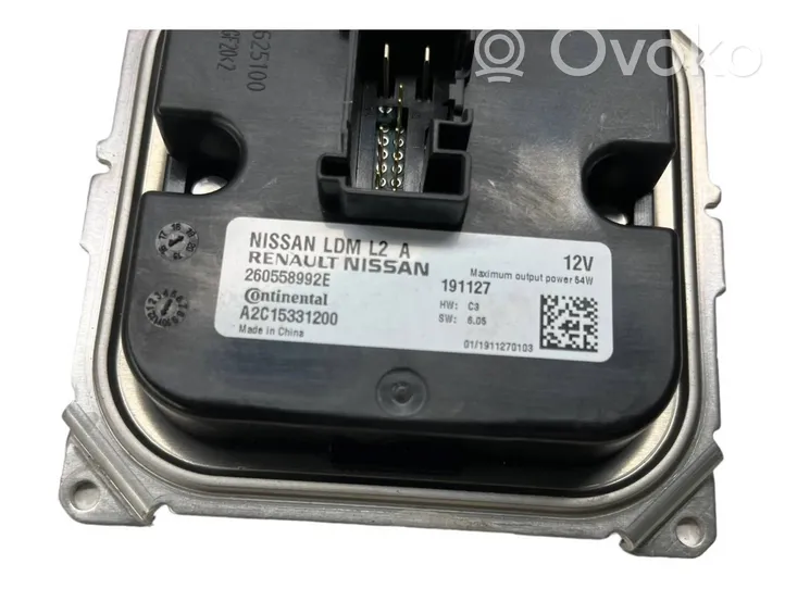 Nissan Juke II F16 Moduł poziomowanie świateł Xenon 260558992E