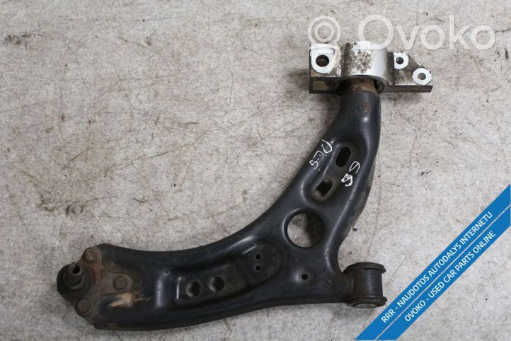 Volkswagen Golf VI Fourchette, bras de suspension inférieur avant 1K0407166A