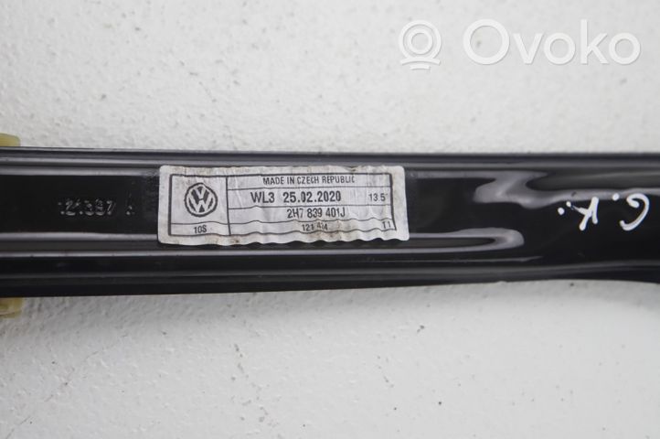 Volkswagen Amarok Fensterhebermechanismus ohne Motor Tür hinten 2H7839401J