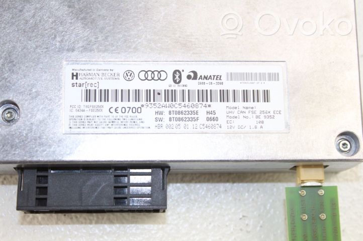 Audi A4 S4 B8 8K Bluetoothin ohjainlaite/moduuli 8T0862335E