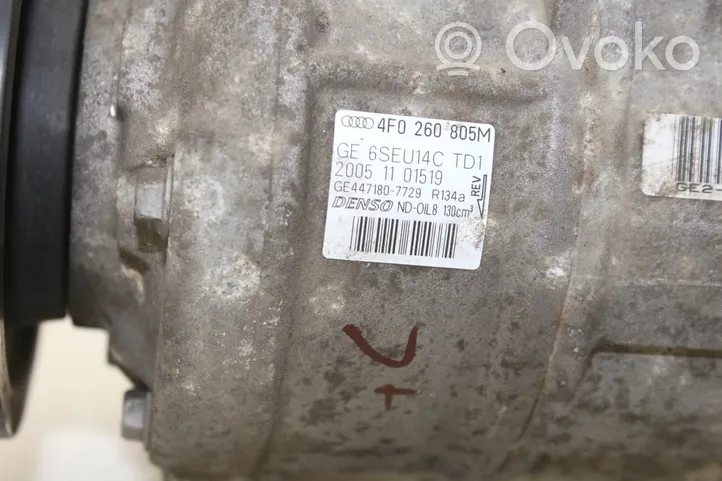 Audi A6 S6 C6 4F Compresor (bomba) del aire acondicionado (A/C)) 4F0260805M