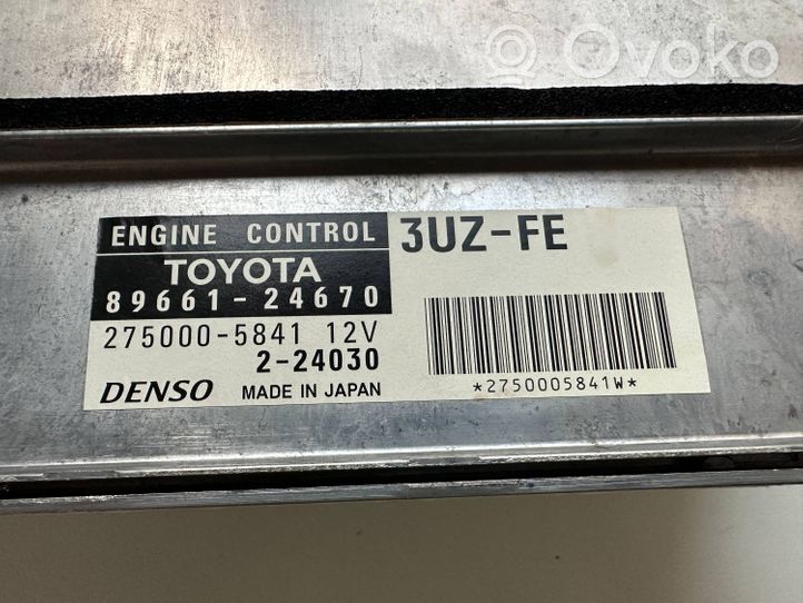 Lexus SC 430 Calculateur moteur ECU 8966124670