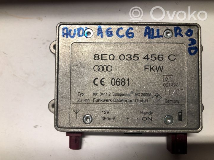 Audi A6 Allroad C6 Module unité de contrôle d'antenne 8E0035456C