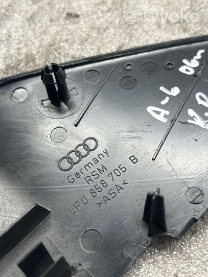 Audi A6 S6 C6 4F Spoguļa plastmasas dekoratīvā apdare 4F0858705B