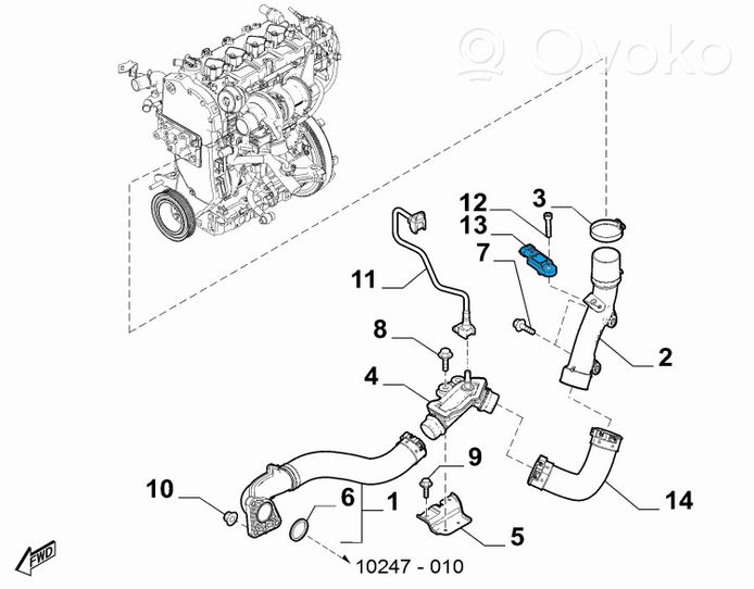 Fiat 124 Spider Ilmanpaineanturi 55219295