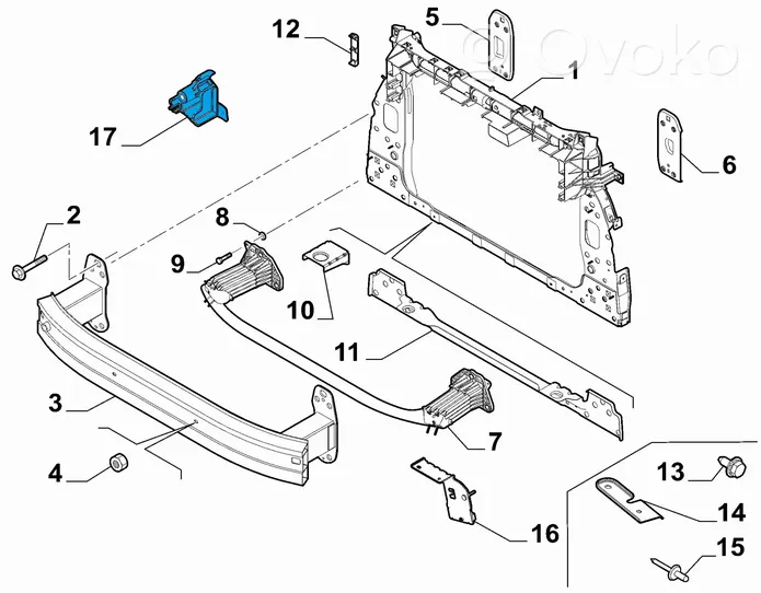 Jeep Compass Inne części komory silnika 52027659