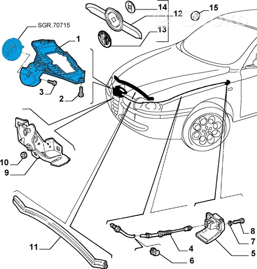 Alfa Romeo 147 Gamintojo ženkliukas 46558972