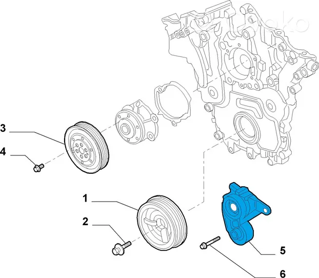 Alfa Romeo Brera Tendicinghia dell’alternatore 71770693