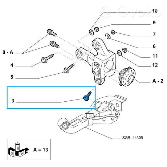 Alfa Romeo 159 Other rear suspension part 811900220