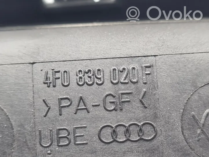 Audi A6 S6 C6 4F Klamka wewnętrzna drzwi tylnych 4F0839020F