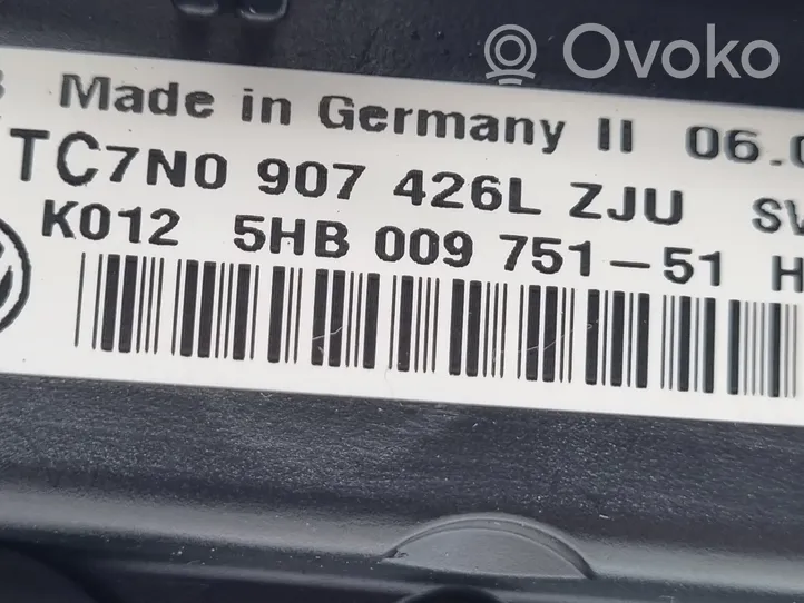 Volkswagen PASSAT CC Ilmastoinnin ohjainlaite 5HB009751