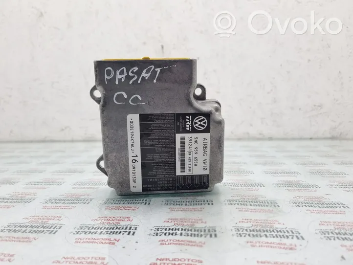 Volkswagen PASSAT CC Turvatyynyn ohjainlaite/moduuli 5N0959655H