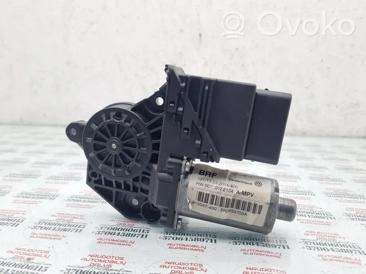 Volkswagen Touran II Rear door window regulator motor 5K0959703A