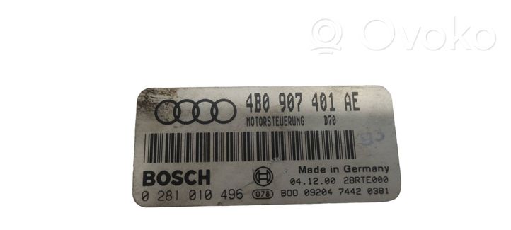 Audi A6 S6 C6 4F Variklio valdymo blokas 4B0907401AE
