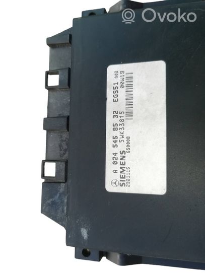 Mercedes-Benz CLK A208 C208 Module de contrôle de boîte de vitesses ECU A0245458532