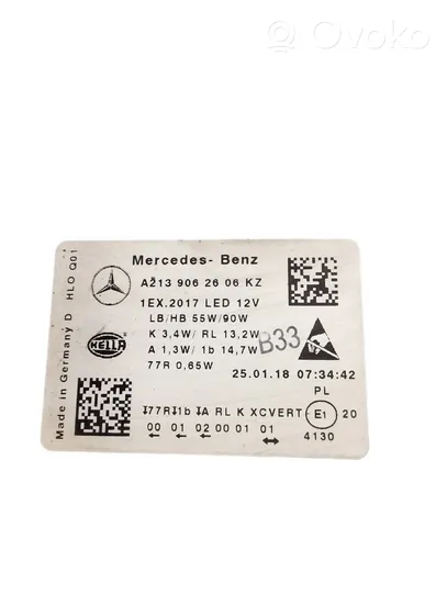 Mercedes-Benz E W213 Faro/fanale A2139062606