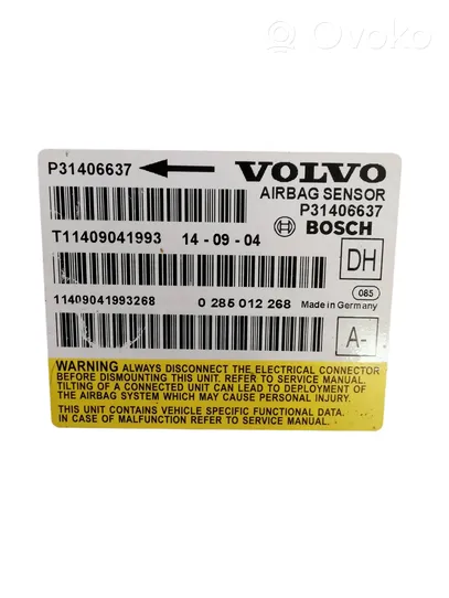 Volvo XC60 Centralina/modulo airbag P31406637