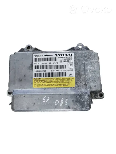 Volvo S80 Airbag control unit/module 31387019