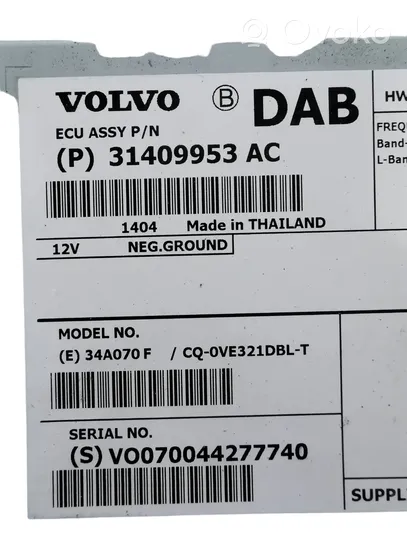 Volvo V40 Muut ohjainlaitteet/moduulit 31409953AC