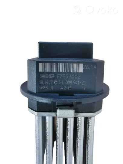 Volvo XC60 Heater blower motor/fan resistor F7253002