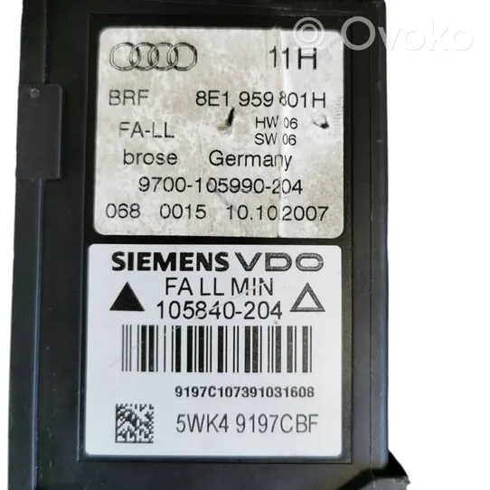 Audi A4 S4 B7 8E 8H Передний двигатель механизма для подъема окон 8E1959801H