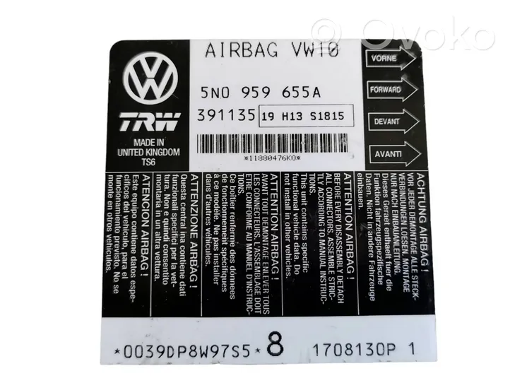 Volkswagen PASSAT B6 Centralina/modulo airbag 5N0959655A