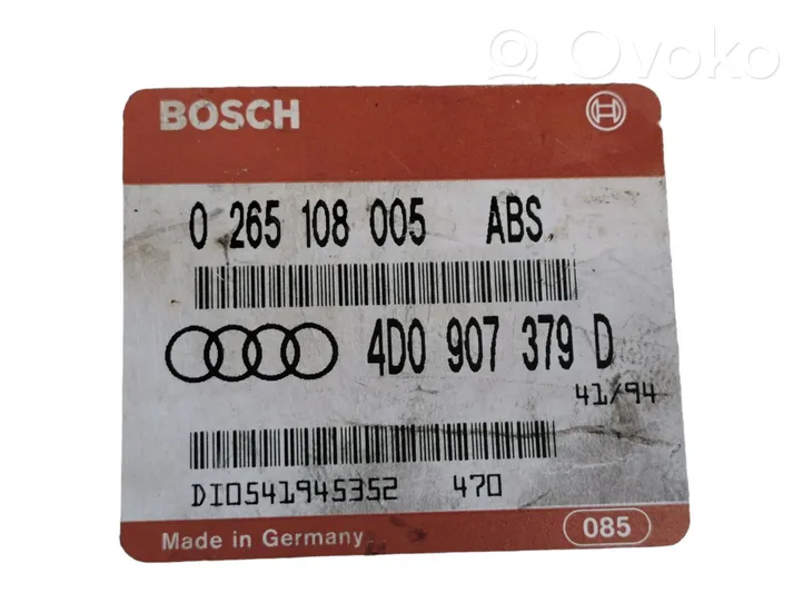 Audi A6 S6 C4 4A Sterownik / Moduł ECU 4D0907379D