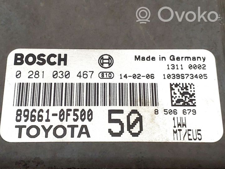 Toyota Verso Sterownik / Moduł ECU 896610F500
