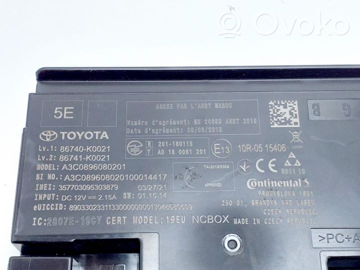 Toyota Yaris Inne wyposażenie elektryczne 86740K0021