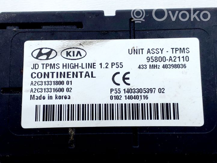 KIA Ceed Altri dispositivi 95800A2110