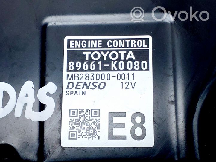 Toyota Yaris XP210 Moottorin ohjainlaite/moduuli 89661K0080